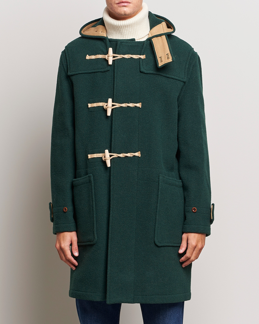 Herr | Dressade jackor | Gloverall | 575 Monty Original Duffle Coat Pine Green