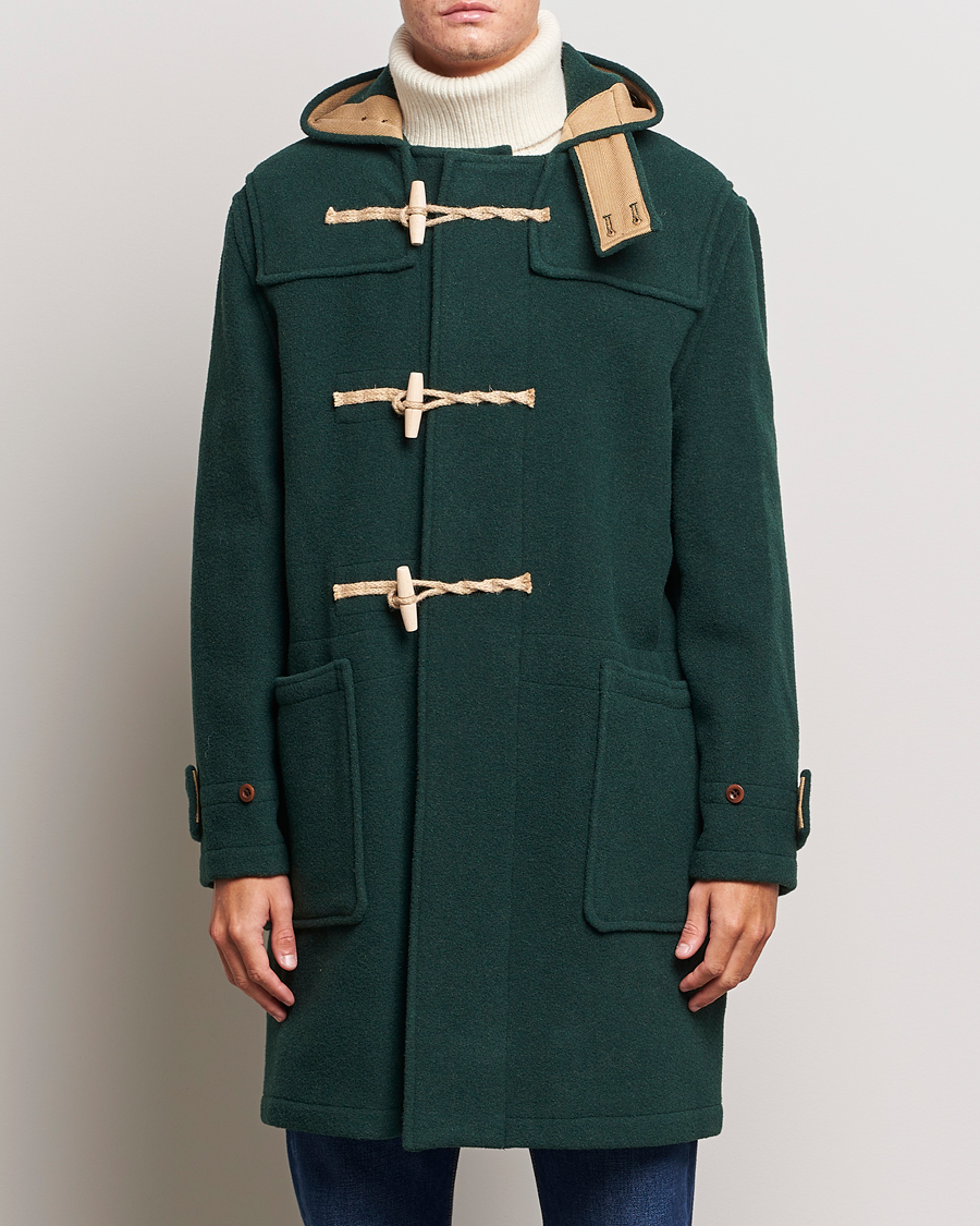 Herr | Jackor | Gloverall | 575 Monty Original Duffle Coat Pine Green