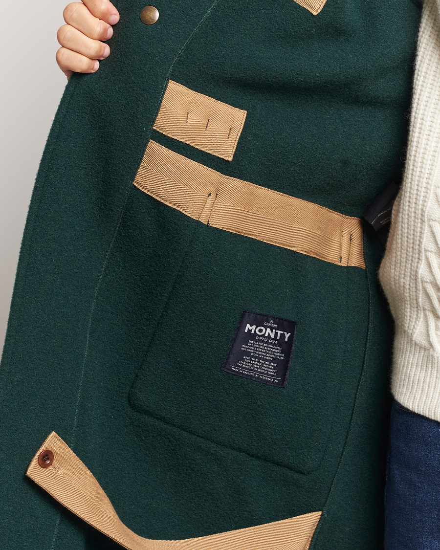 Herr | Jackor | Gloverall | 575 Monty Original Duffle Coat Pine Green