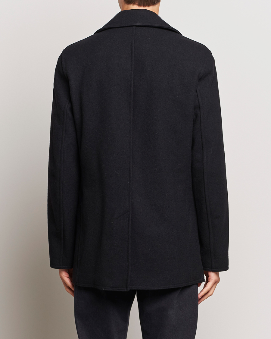 Herr | Jackor | Gloverall | Churchill Reefer Peacoat Black