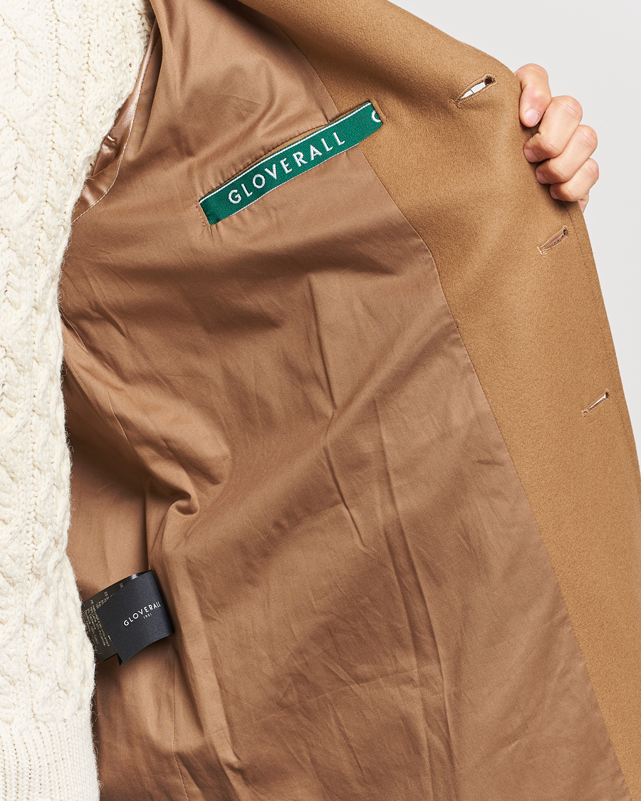 Herr | Jackor | Gloverall | Chesterfield Wool/Cashmere Raglan Coat Camel