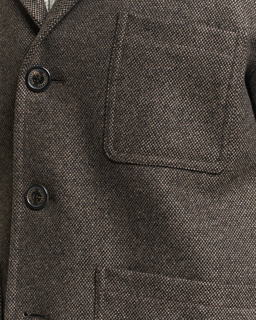 Herr | Jackor | Gloverall | Wool Worker Shirt Jacket Black/White