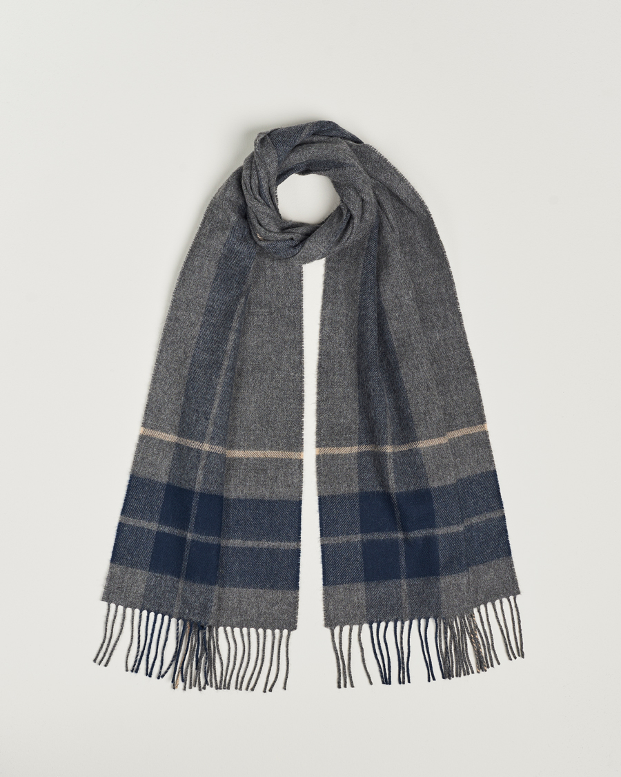 Herr |  | Gloverall | Lambswool Scarf Grey Check