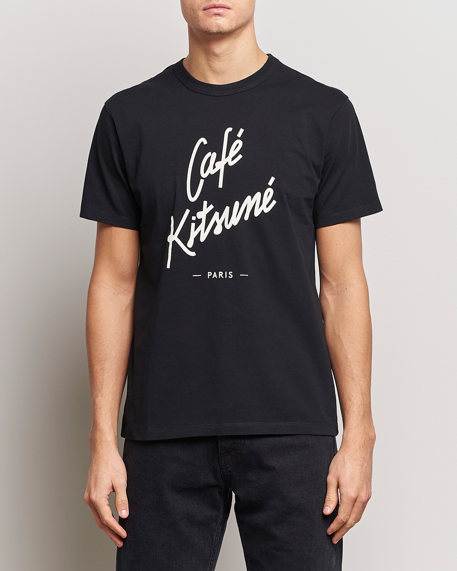 Herr | Café Kitsuné | Café Kitsuné | Crew T-Shirt Black