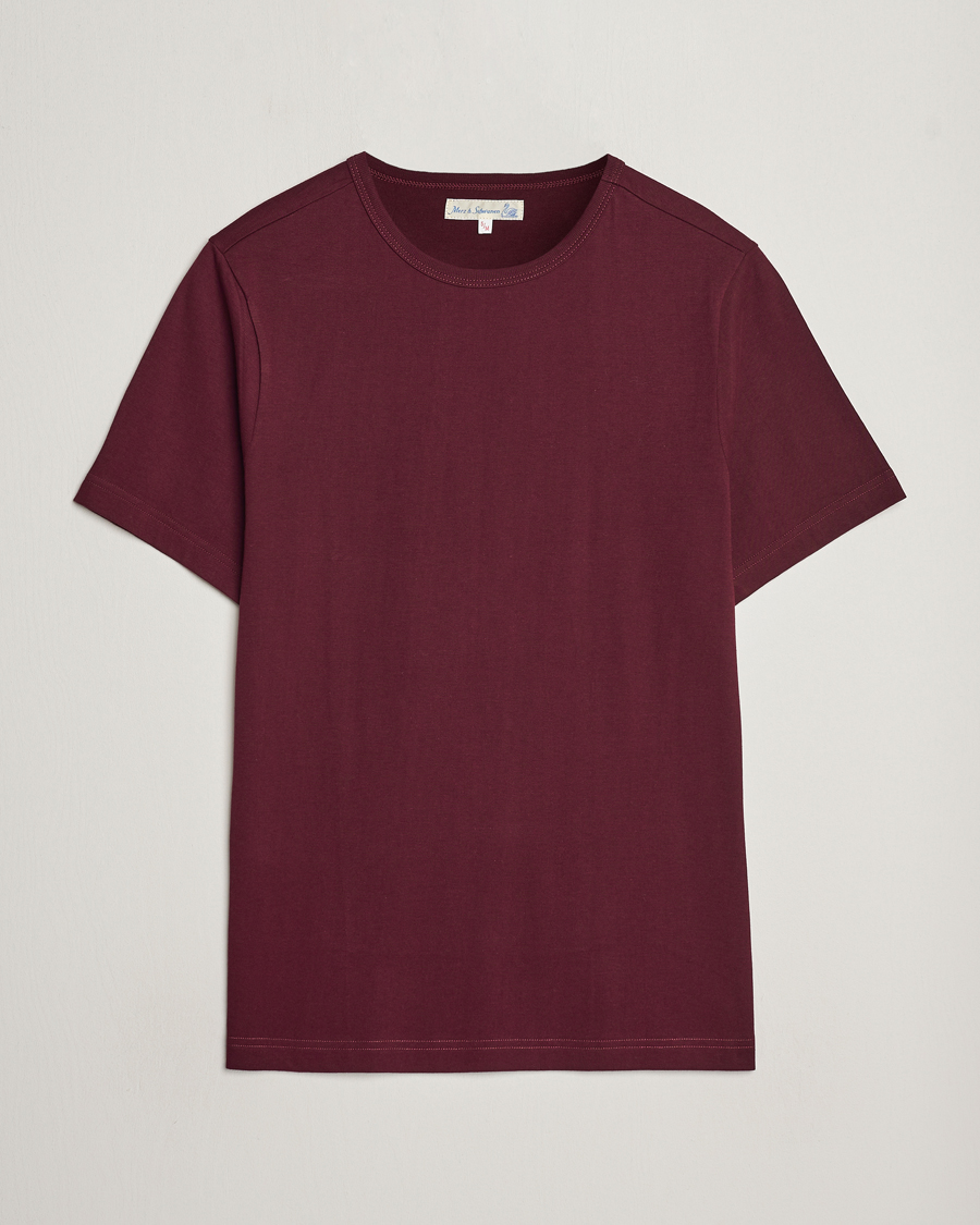 Herr | T-Shirts | Merz b. Schwanen | 1950s Classic Loopwheeled T-Shirt Ruby Red