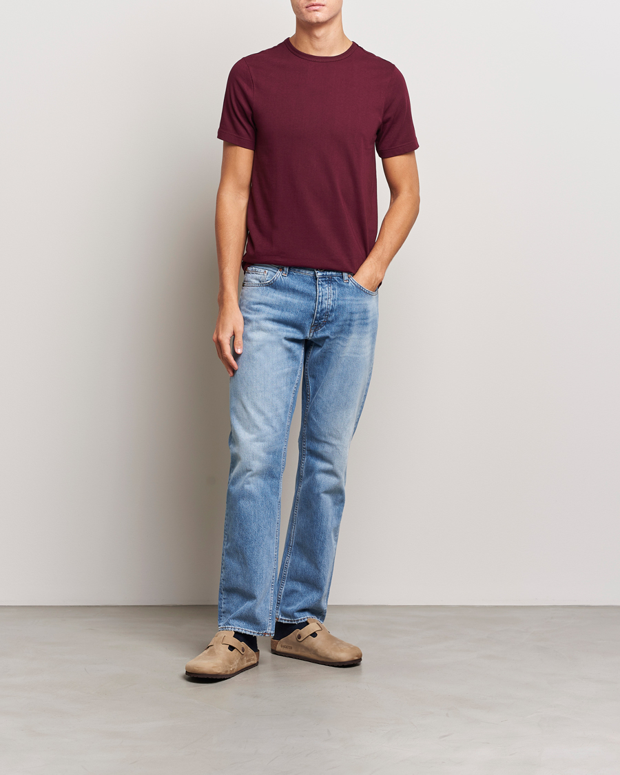Herr | T-Shirts | Merz b. Schwanen | 1950s Classic Loopwheeled T-Shirt Ruby Red