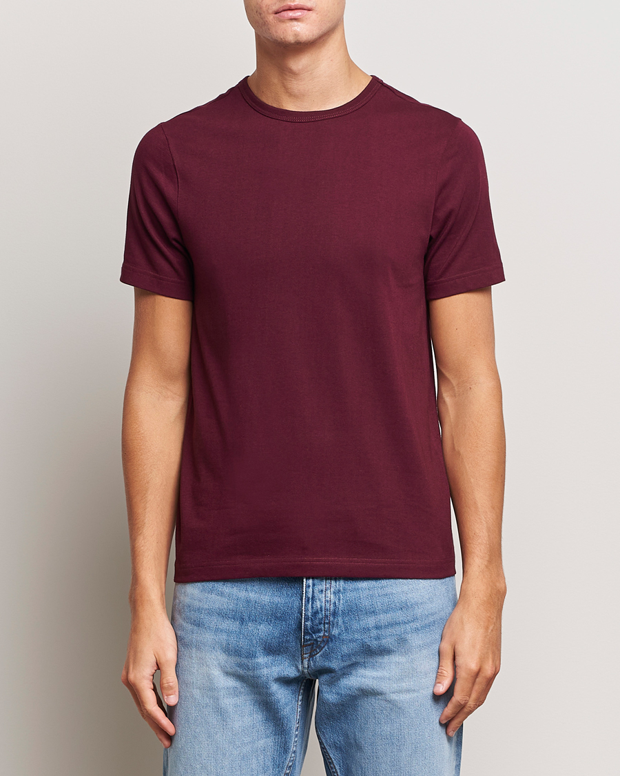 Herr | T-Shirts | Merz b. Schwanen | 1950s Classic Loopwheeled T-Shirt Ruby Red