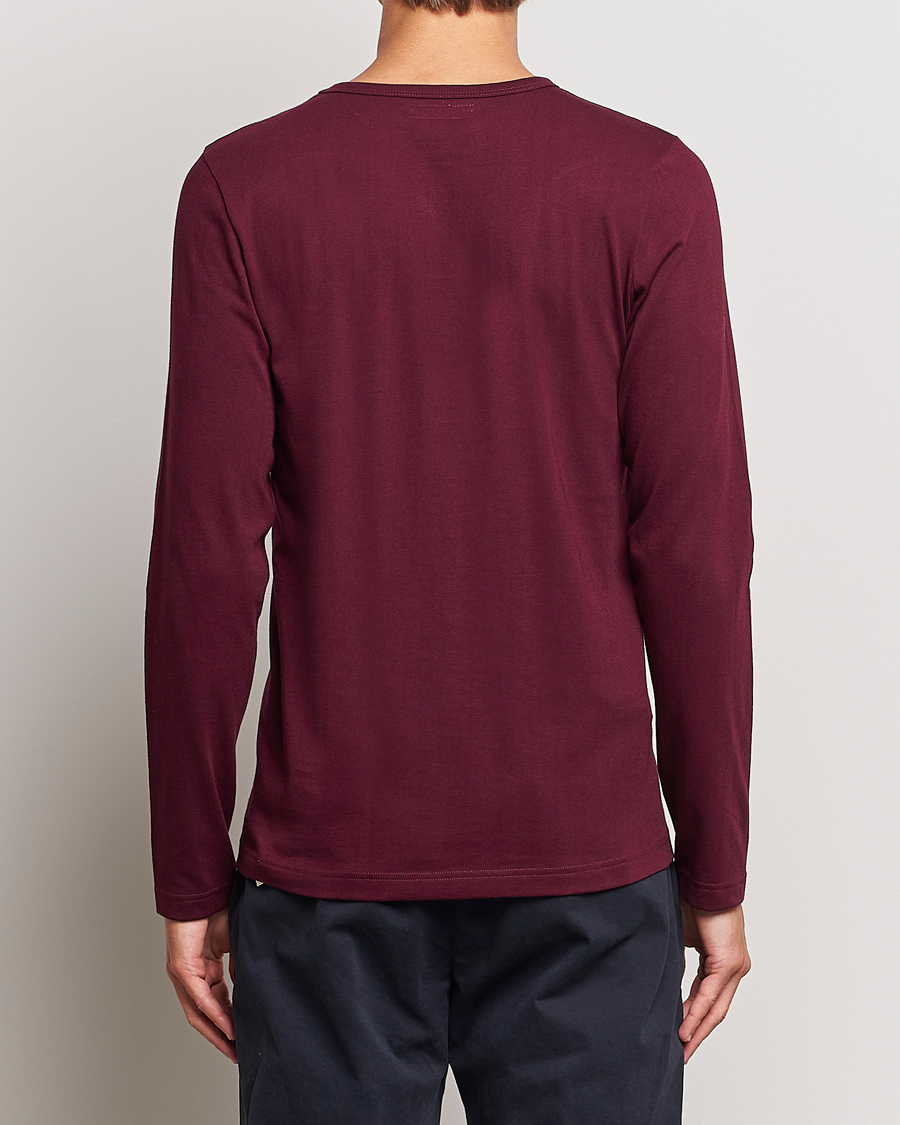 Herr | T-Shirts | Merz b. Schwanen | 1950s Classic Loopwheeled Longsleeve T-Shirt Ruby Red