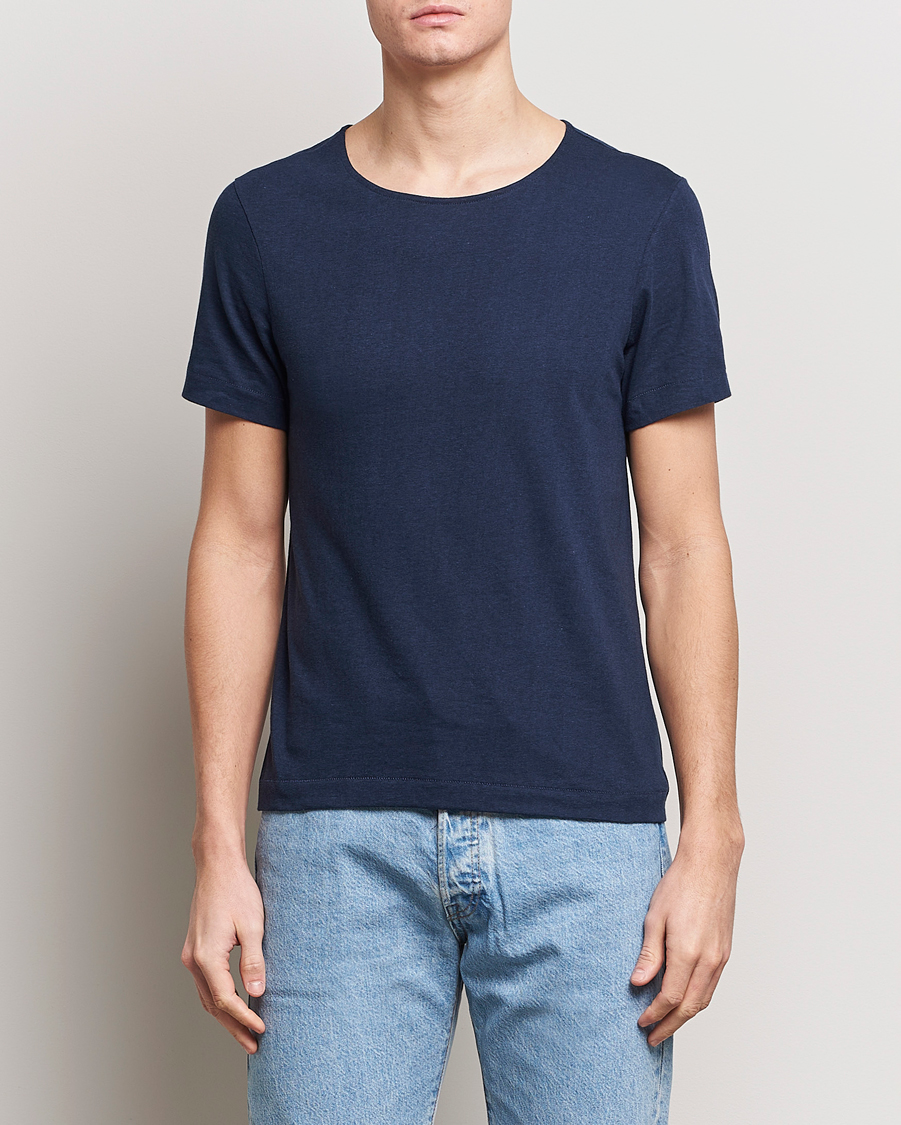 Herr | Contemporary Creators | Merz b. Schwanen | 1920s Loopwheeled T-shirt Ink Blue