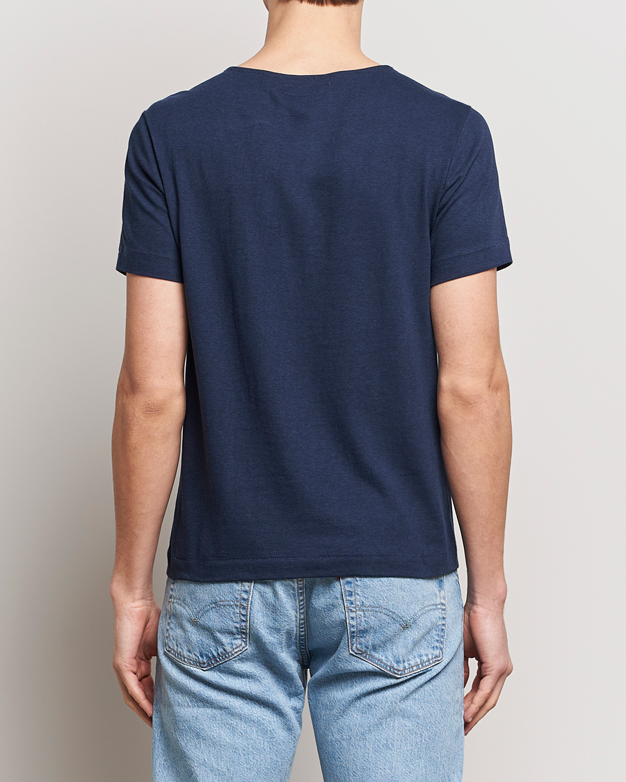 Herr | T-Shirts | Merz b. Schwanen | 1920s Loopwheeled T-shirt Ink Blue