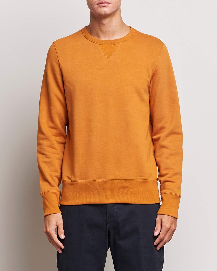 Herr | Tröjor | Merz b. Schwanen | Organic Cotton Crew Neck Sweatshirt Desert Sun