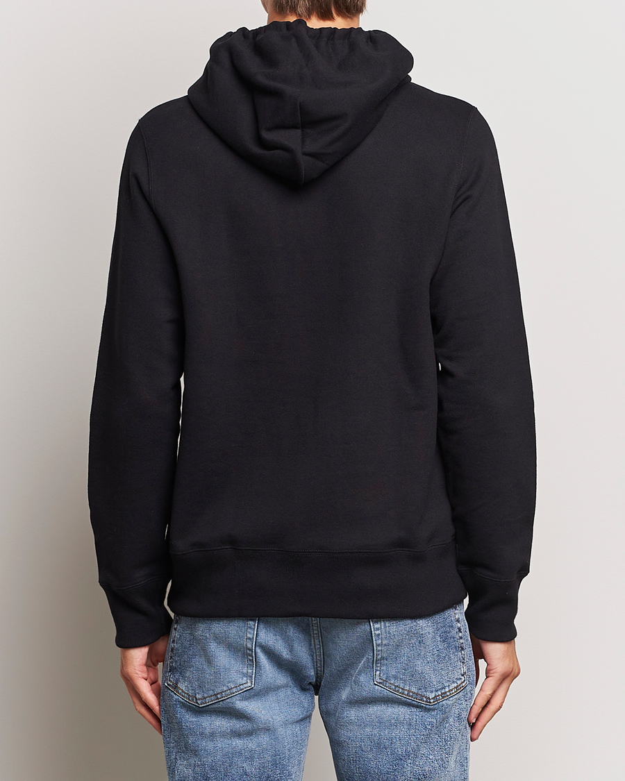 Herr | Tröjor | Merz b. Schwanen | Cotton Loopwheeled Hoodie Black