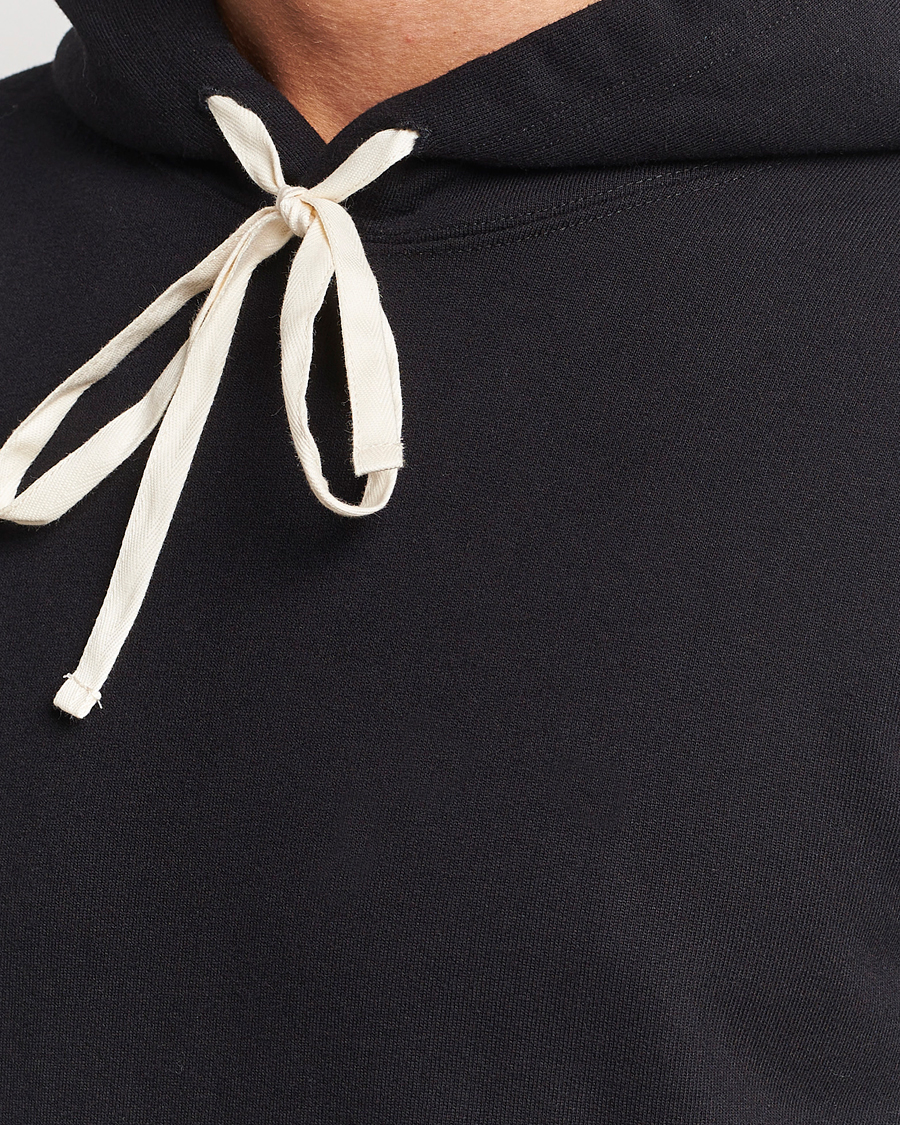 Herr | Tröjor | Merz b. Schwanen | Cotton Loopwheeled Hoodie Black