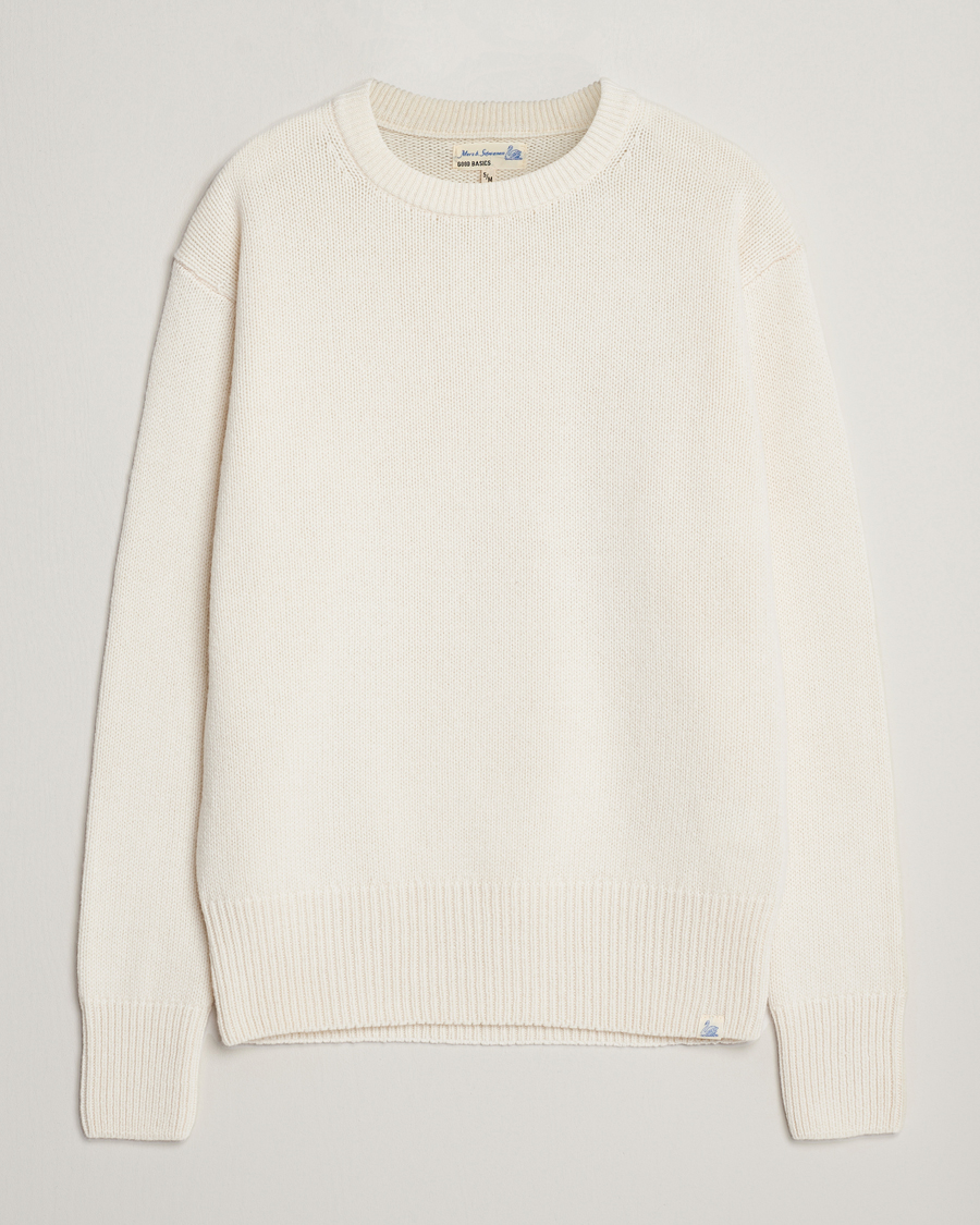 Herr | Tröjor | Merz b. Schwanen | Merino/Cashmere Pullover Nature