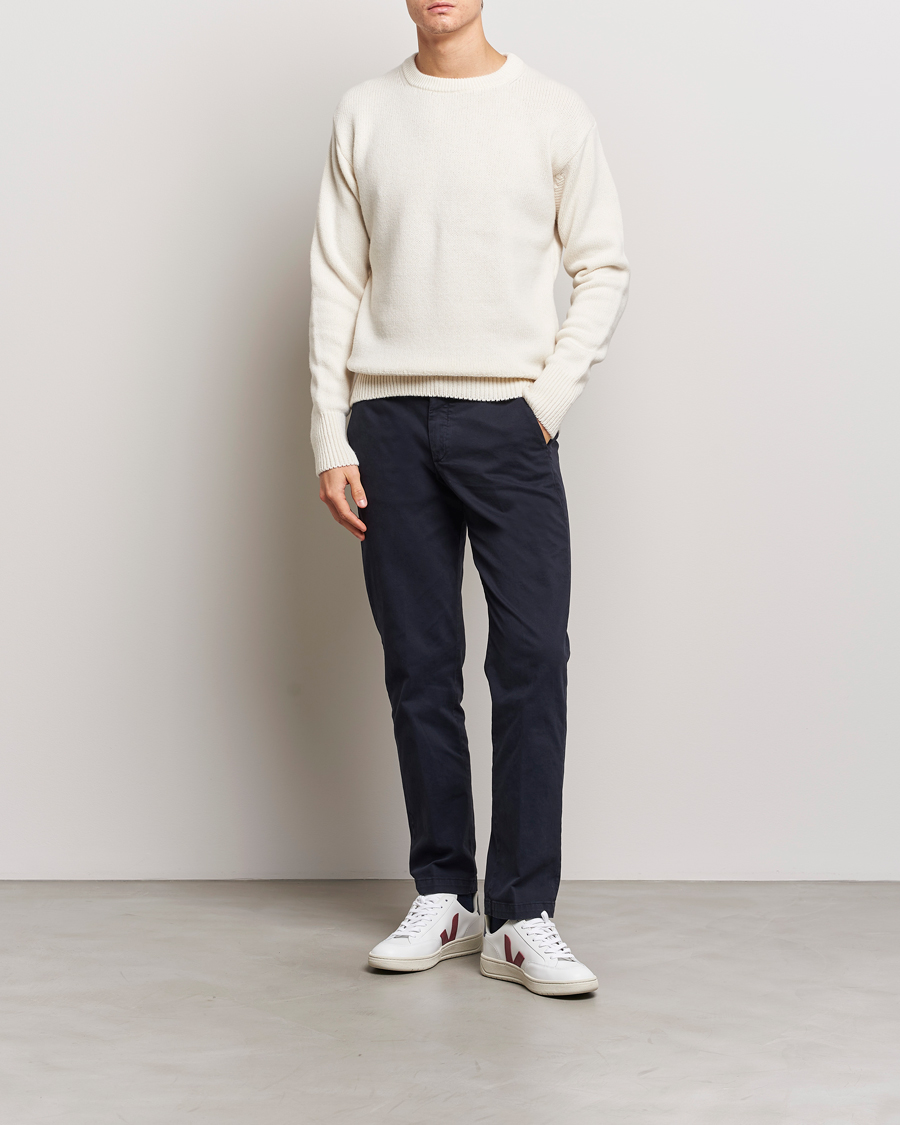 Herr | Tröjor | Merz b. Schwanen | Merino/Cashmere Pullover Nature