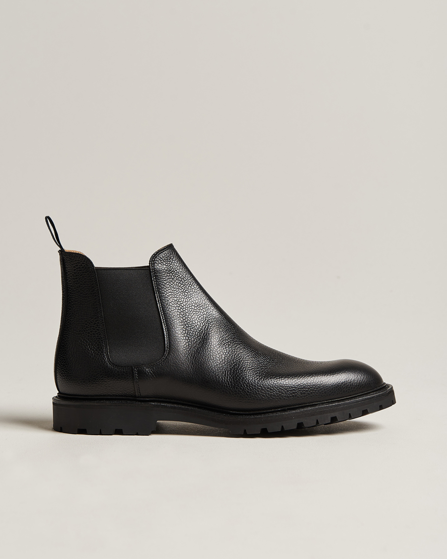 Herr | Kängor | Crockett & Jones | Chelsea 11 Black Calf Grained