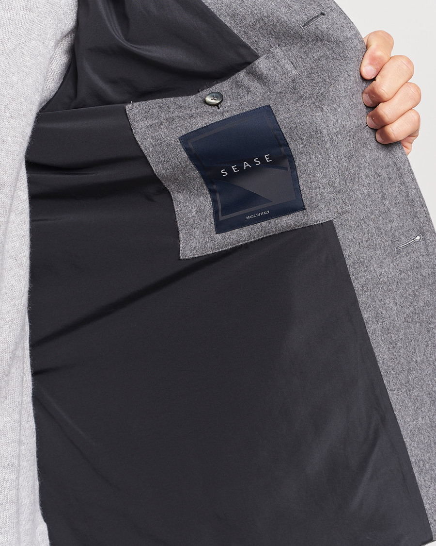 Herr | Kavajer | SEASE | Ellen Wool/Cashmere Blazer Light Grey