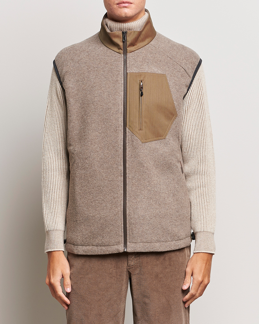 Herr | Jackor | SEASE | Explorer Cashmere Fleece Vest Oyster