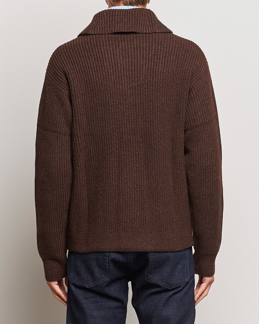Herr | Tröjor | Polo Ralph Lauren | Wool Knitted Sweater Bear Brown Heather