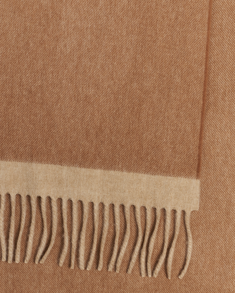 Herr | Begg & Co Solid Board Wool/Cashmere Scarf Warm Natural | Begg & Co | Solid Board Wool/Cashmere Scarf Warm Natural
