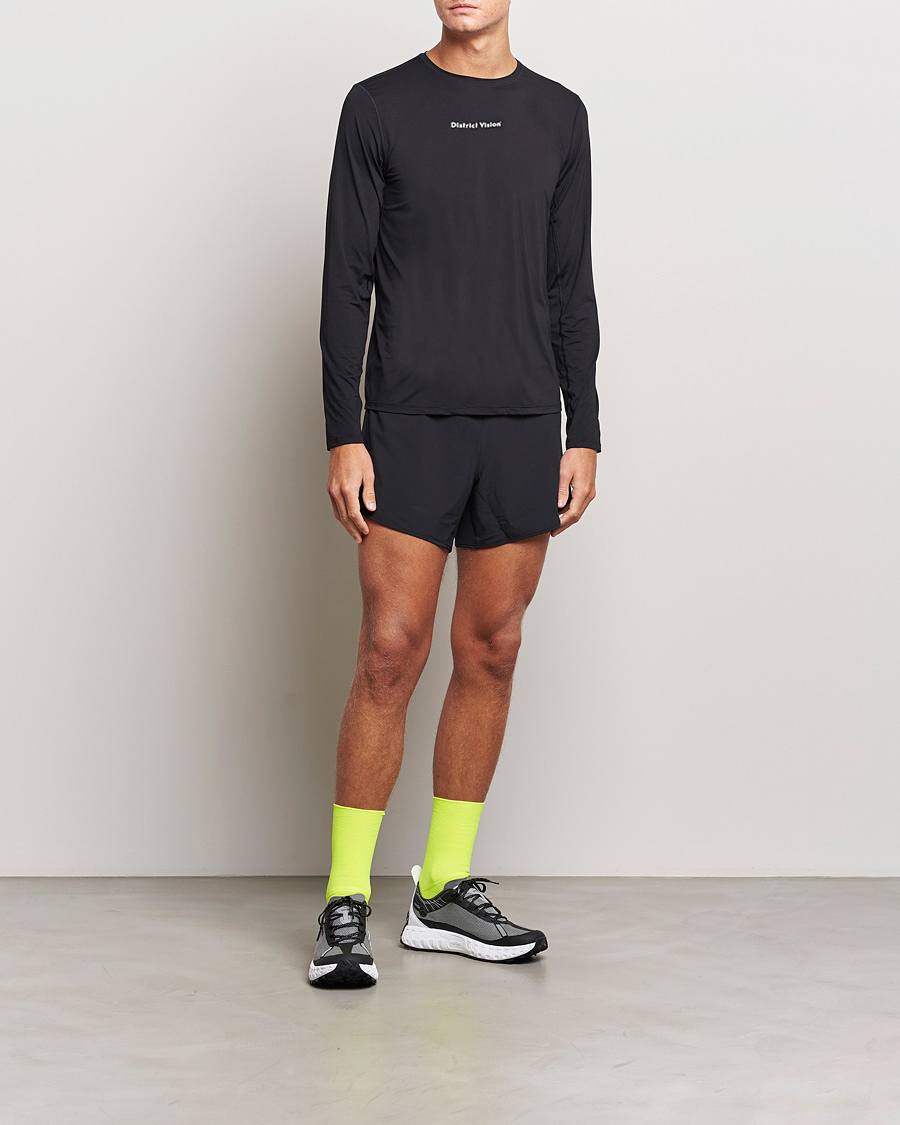 Herr | T-Shirts | District Vision | Ultralight Aloe Long Sleeve Black