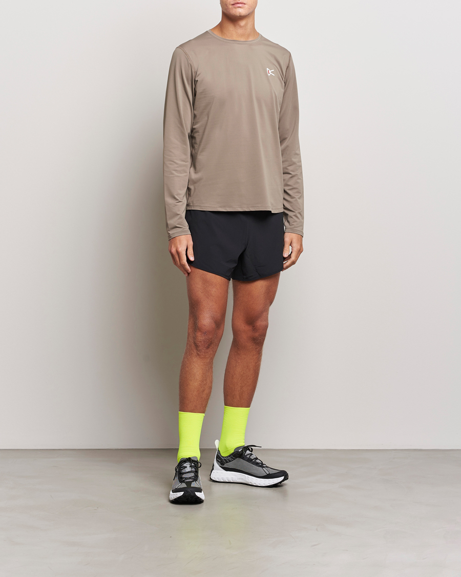 Herr | T-Shirts | District Vision | Lightweight Long Sleeve T-Shirt Silt