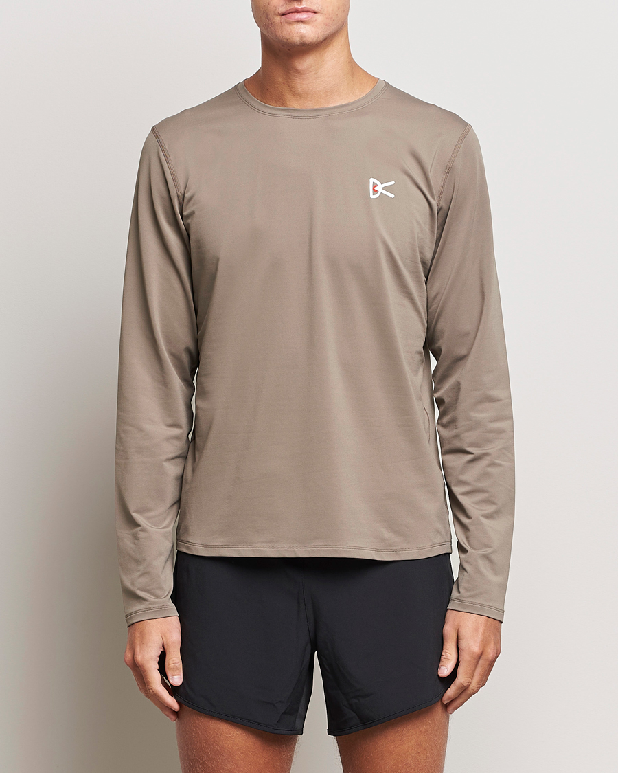 Herr | T-Shirts | District Vision | Lightweight Long Sleeve T-Shirt Silt