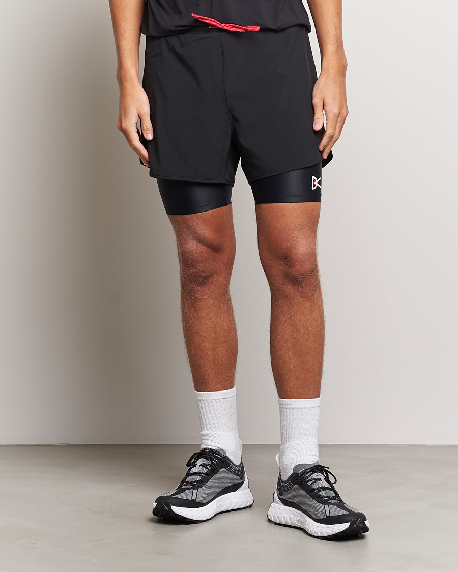 Herr | Running | District Vision | Layered Pocketed Trail Shorts Black