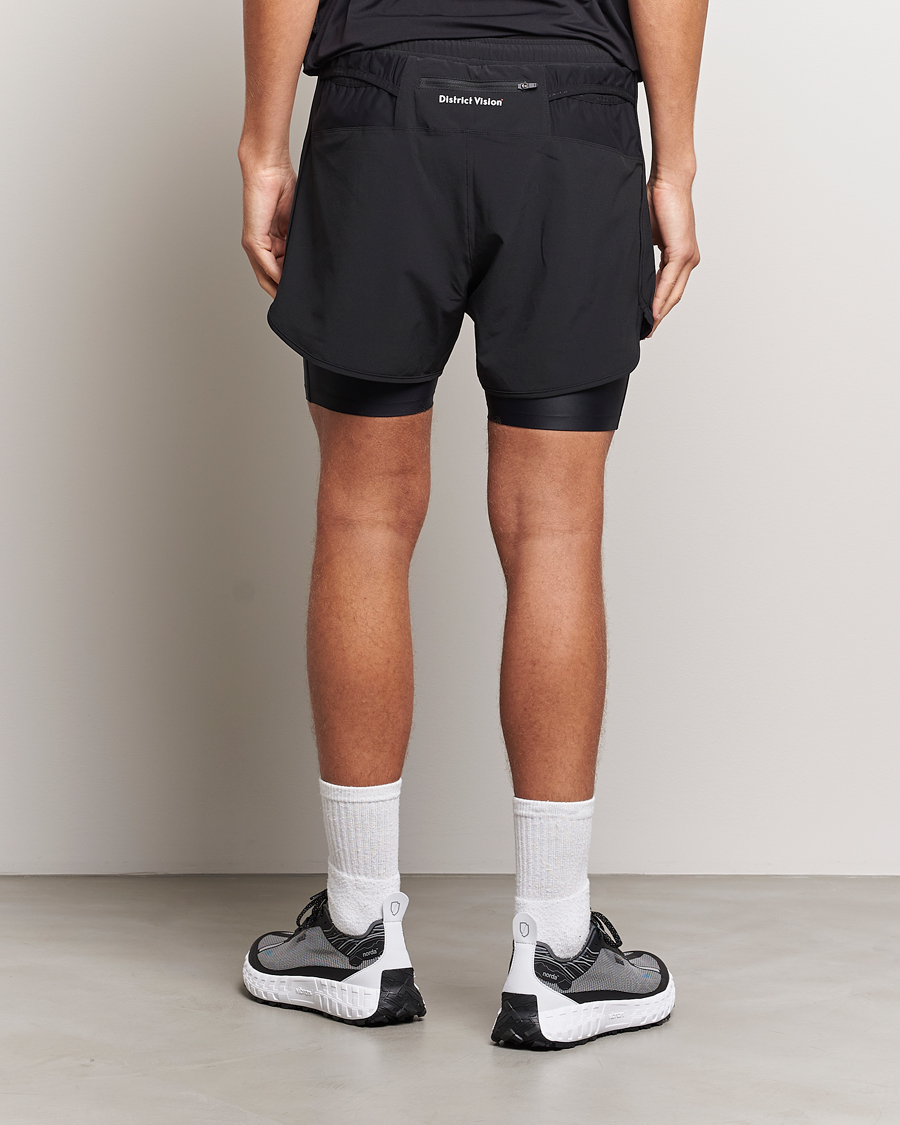 Herr | Shorts | District Vision | Layered Pocketed Trail Shorts Black
