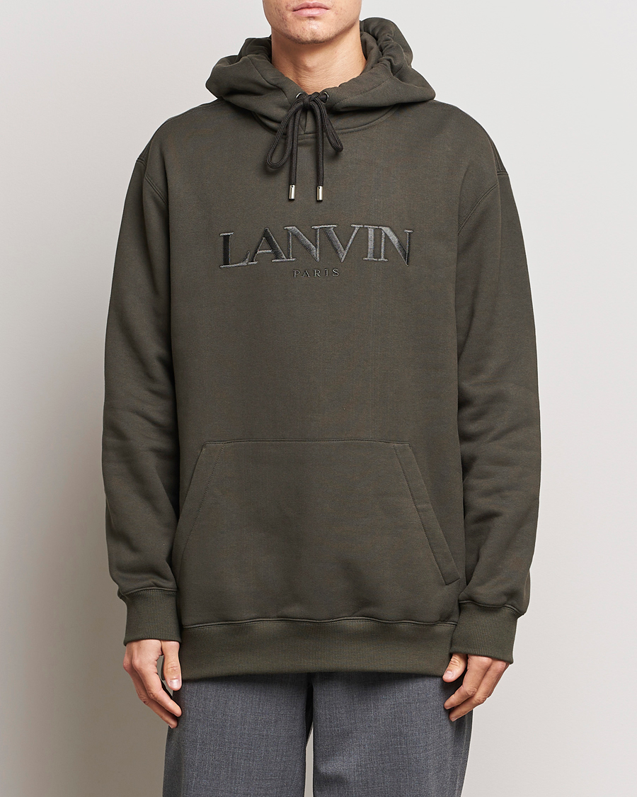 Herr | Tröjor | Lanvin | Oversized Logo Hoodie Loden