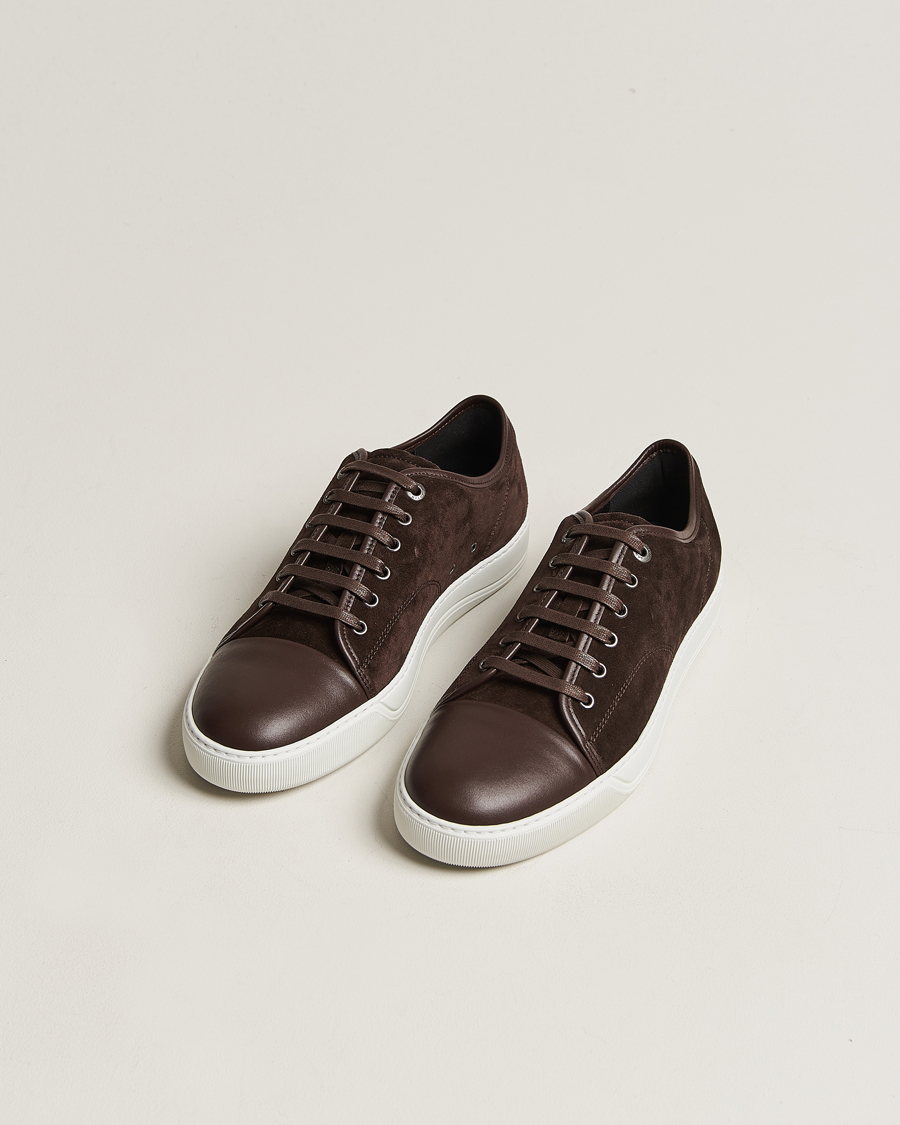 Herr | Lanvin | Lanvin | Nappa Cap Toe Sneaker Espresso