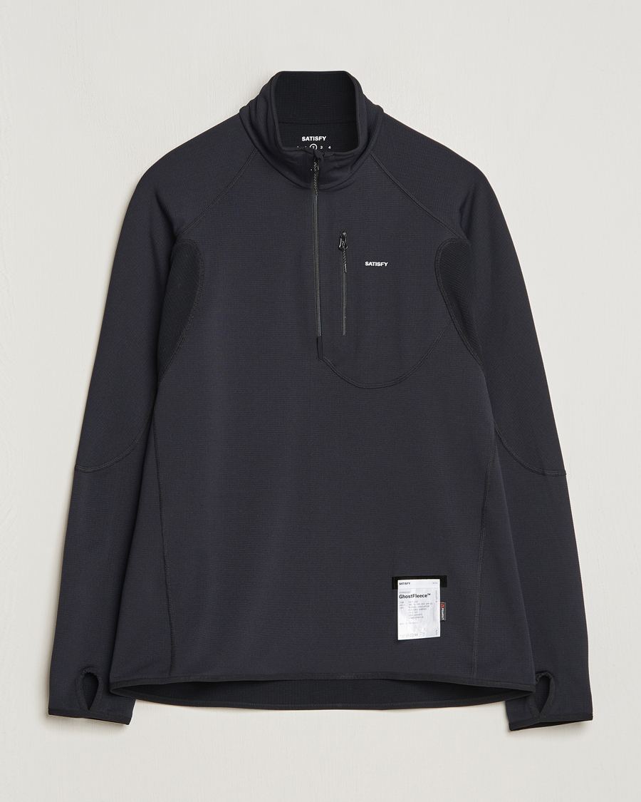 Herr | Tröjor | Satisfy | GhostFleece Half Zip Black