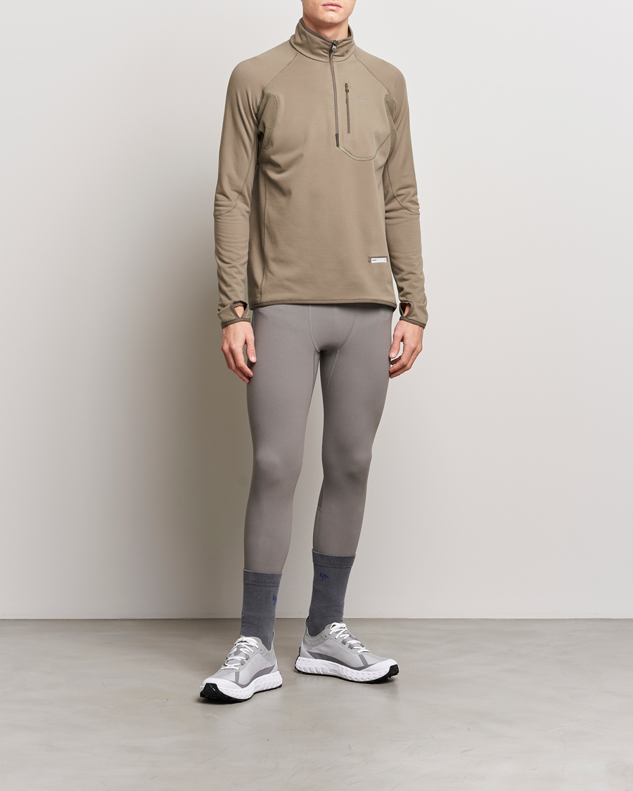Herr | Tröjor | Satisfy | GhostFleece Half Zip Smoky Quartz