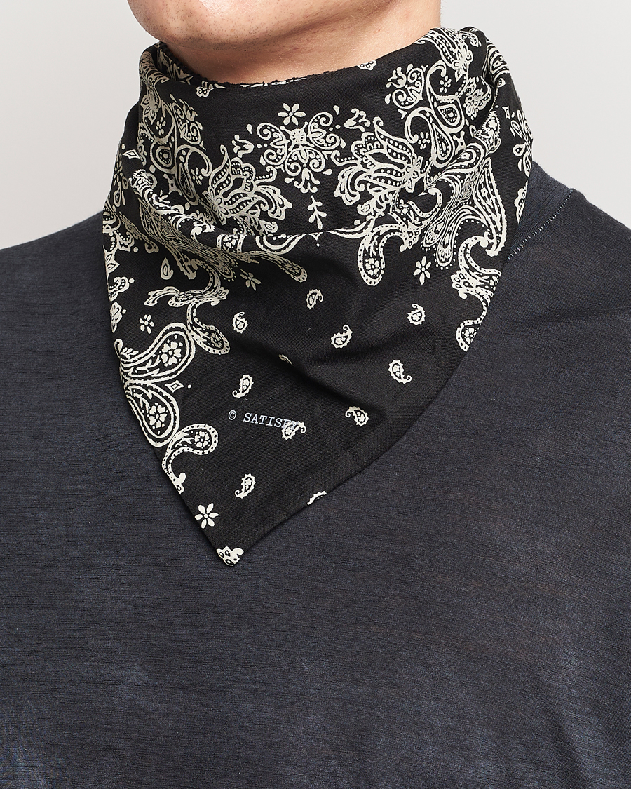 Herr | Satisfy Japanese Cotton Bandana Black | Satisfy | Japanese Cotton Bandana Black