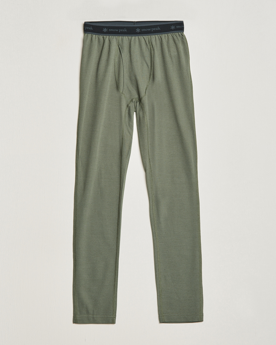 Herr | Byxor | Snow Peak | Recycled Polyester/Wool Tights Olive