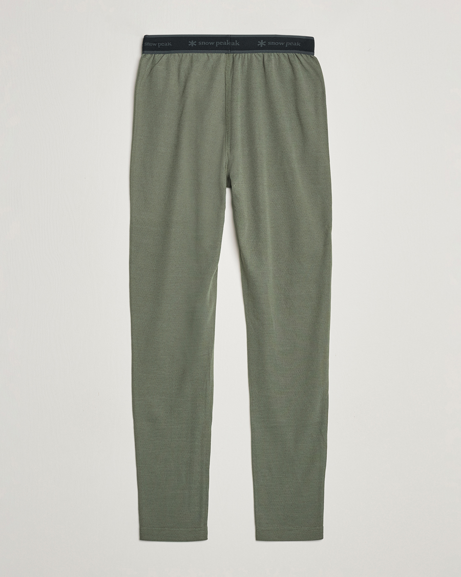Herr | Byxor | Snow Peak | Recycled Polyester/Wool Tights Olive