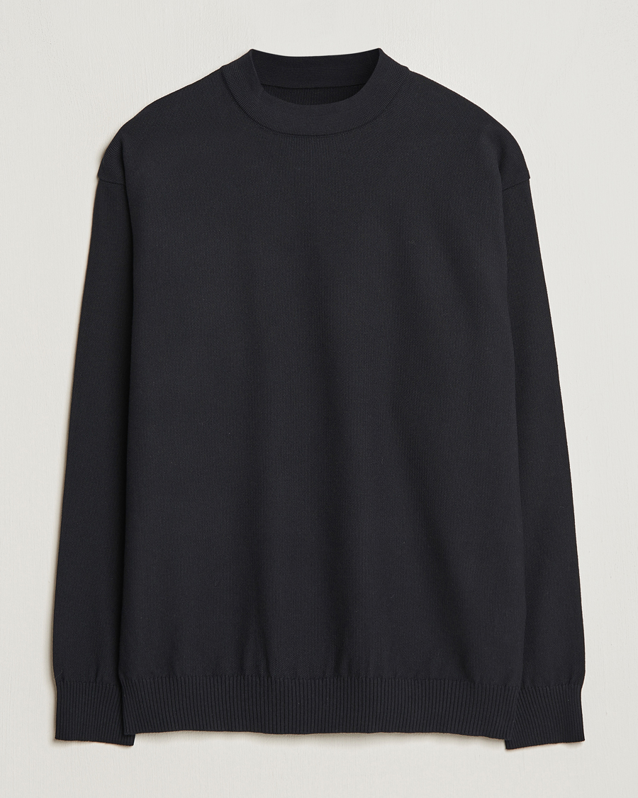 Herr | Tröjor | Snow Peak | Cotton Blend Pullover Black