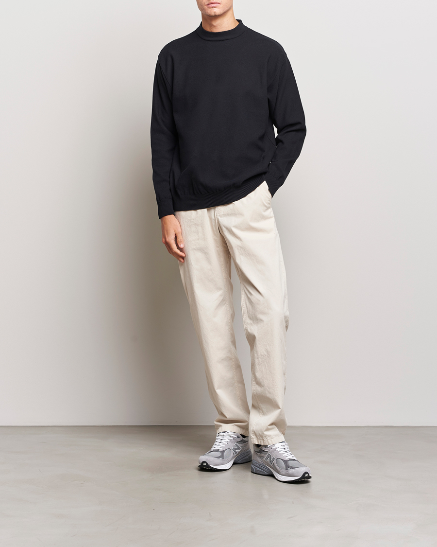 Herr | Tröjor | Snow Peak | Cotton Blend Pullover Black