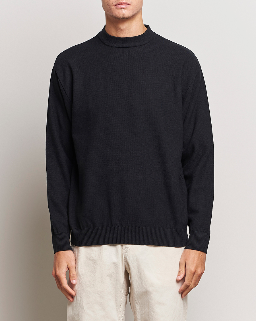 Herr | Tröjor | Snow Peak | Cotton Blend Pullover Black