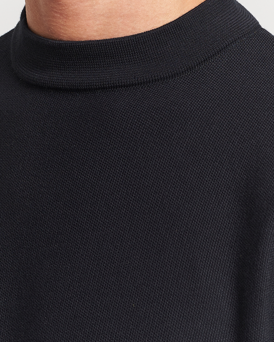 Herr | Tröjor | Snow Peak | Cotton Blend Pullover Black