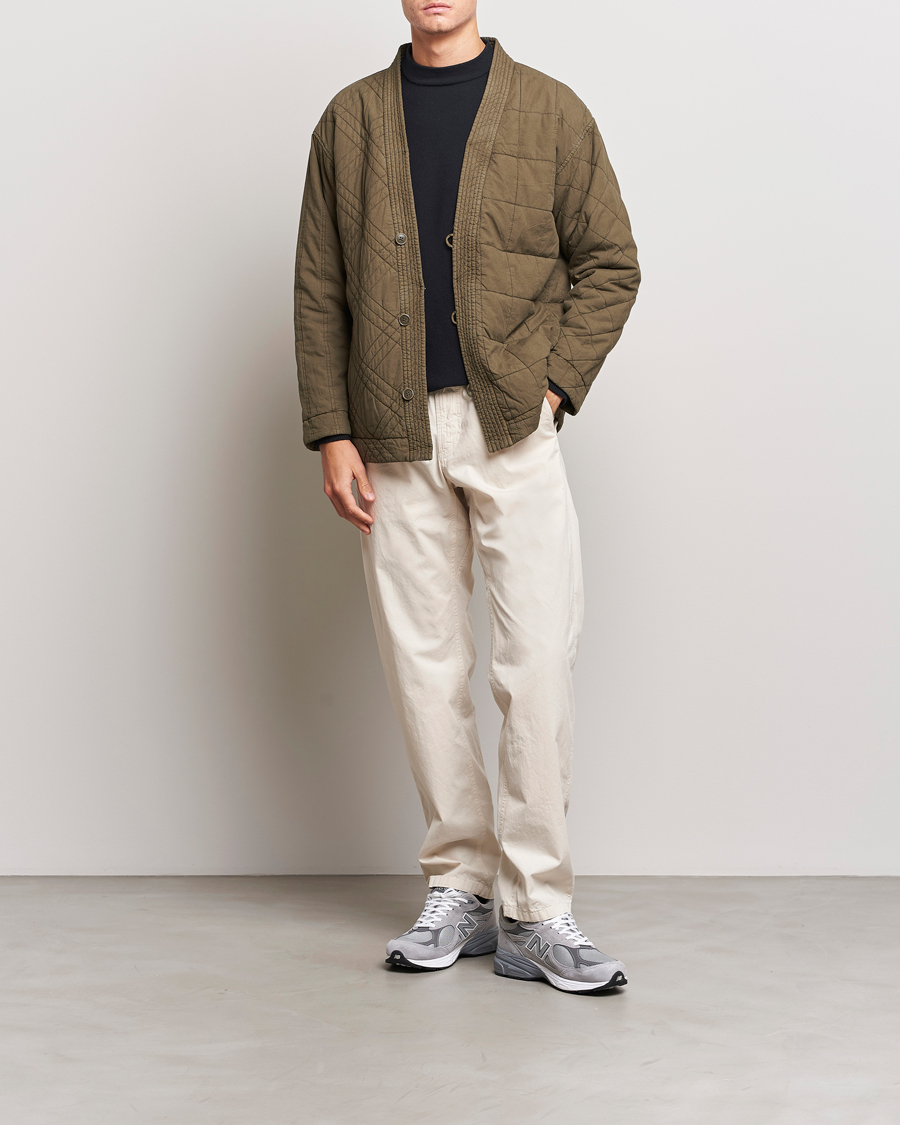 Herr | Jackor | Snow Peak | Natural Dyed Quilted Jacket Olive