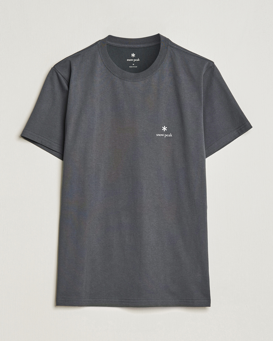 Herr | T-Shirts | Snow Peak | Logo T-Shirt Charcoal