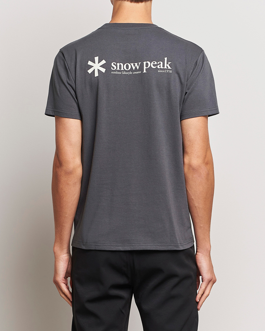 Herr | T-Shirts | Snow Peak | Logo T-Shirt Charcoal