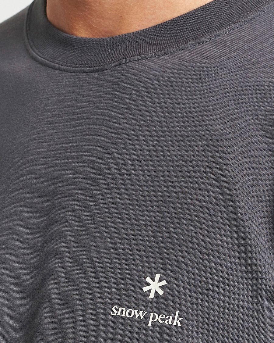 Herr | T-Shirts | Snow Peak | Logo T-Shirt Charcoal