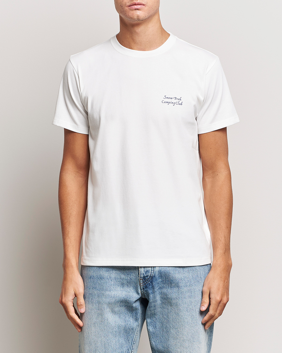 Herr | T-Shirts | Snow Peak | Camping Club T-Shirt White