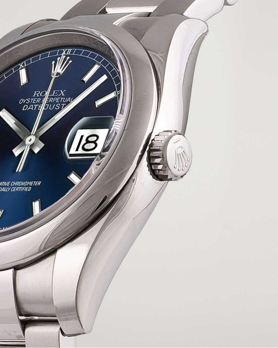 Herr | Rolex Pre-Owned Datejust 116200 Oyster Perpetual Steel Black Steel Blue | Rolex Pre-Owned | Datejust 116200 Oyster Perpetual Steel Black Steel Blue