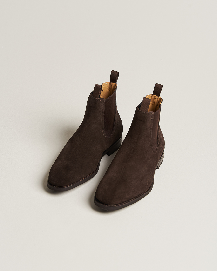 Herr | Myrqvist Granhult Chelsea Boot Dark Brown Suede | Myrqvist | Granhult Chelsea Boot Dark Brown Suede