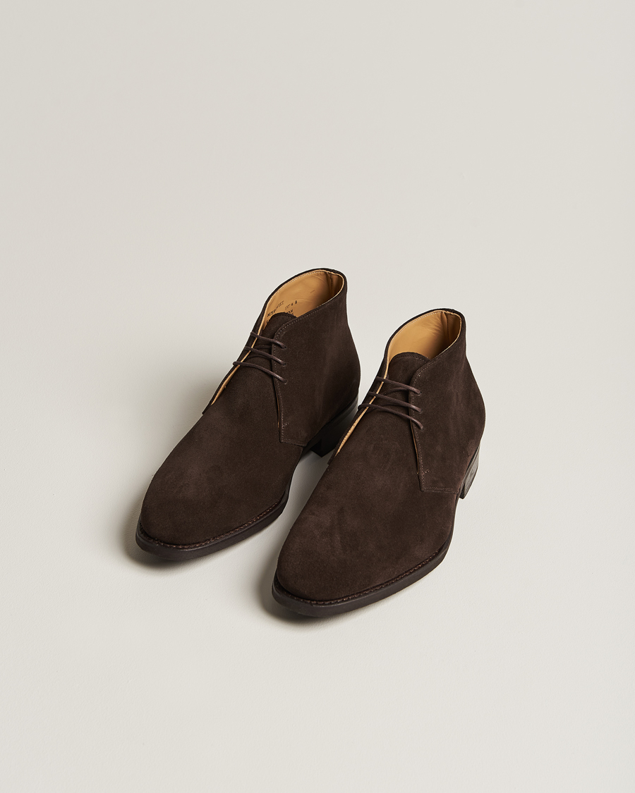 Herr | Handgjorda skor | Myrqvist | Gyllsjö Chukka Boot Dark Brown Suede