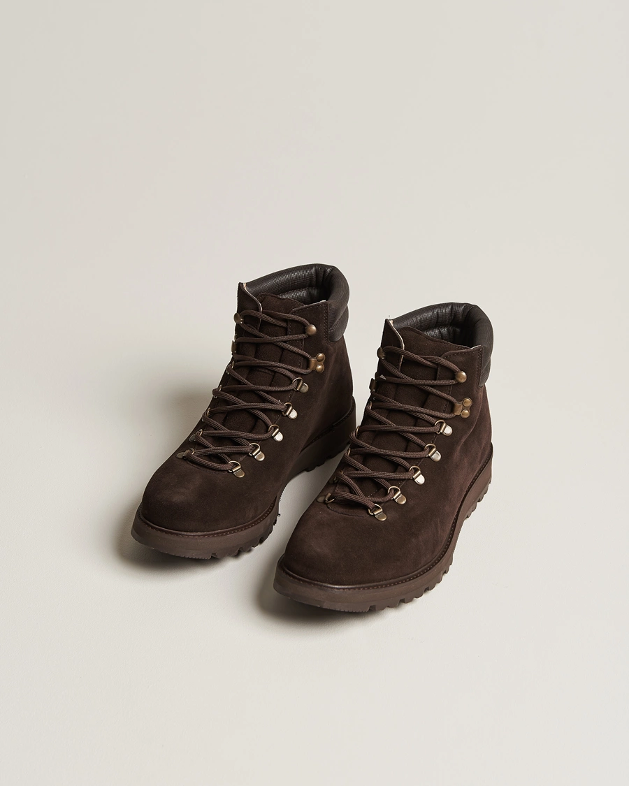 Herr | Snörkängor | Myrqvist | Duved II Laced Boot Dark Brown Suede