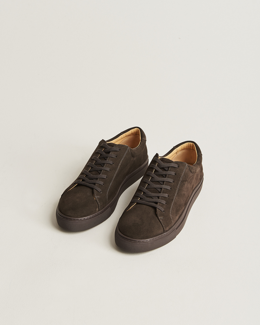 Herr | Mockaskor | Myrqvist | Oaxen Monochrome Sneaker Dark Brown Suede